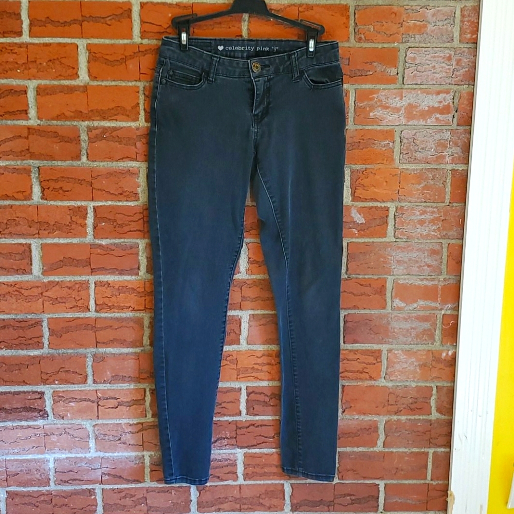 Faded black jeans